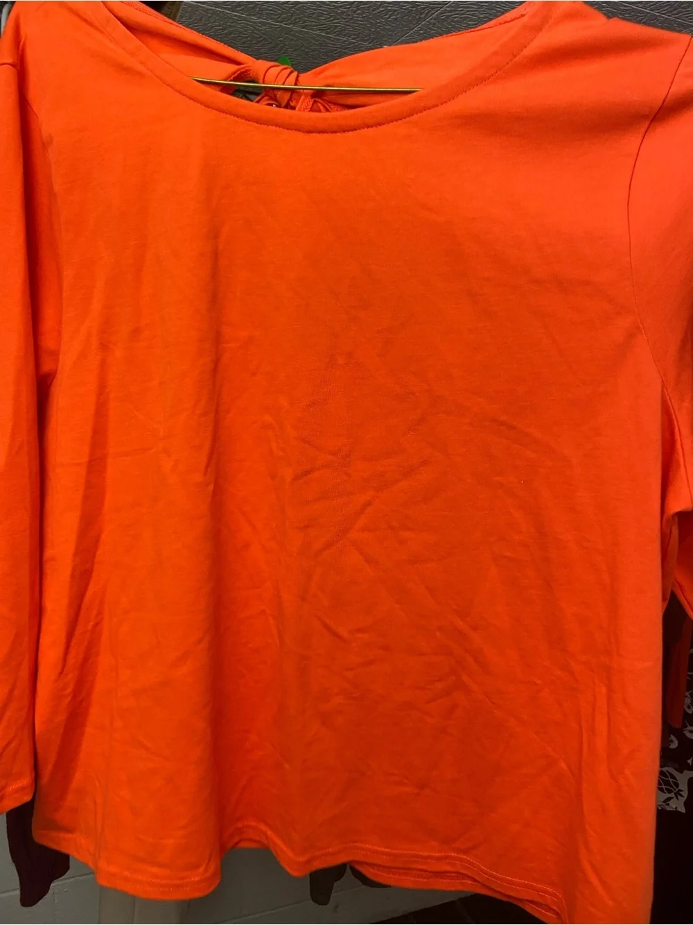 J. Crew Bold Orange Crewneck Top